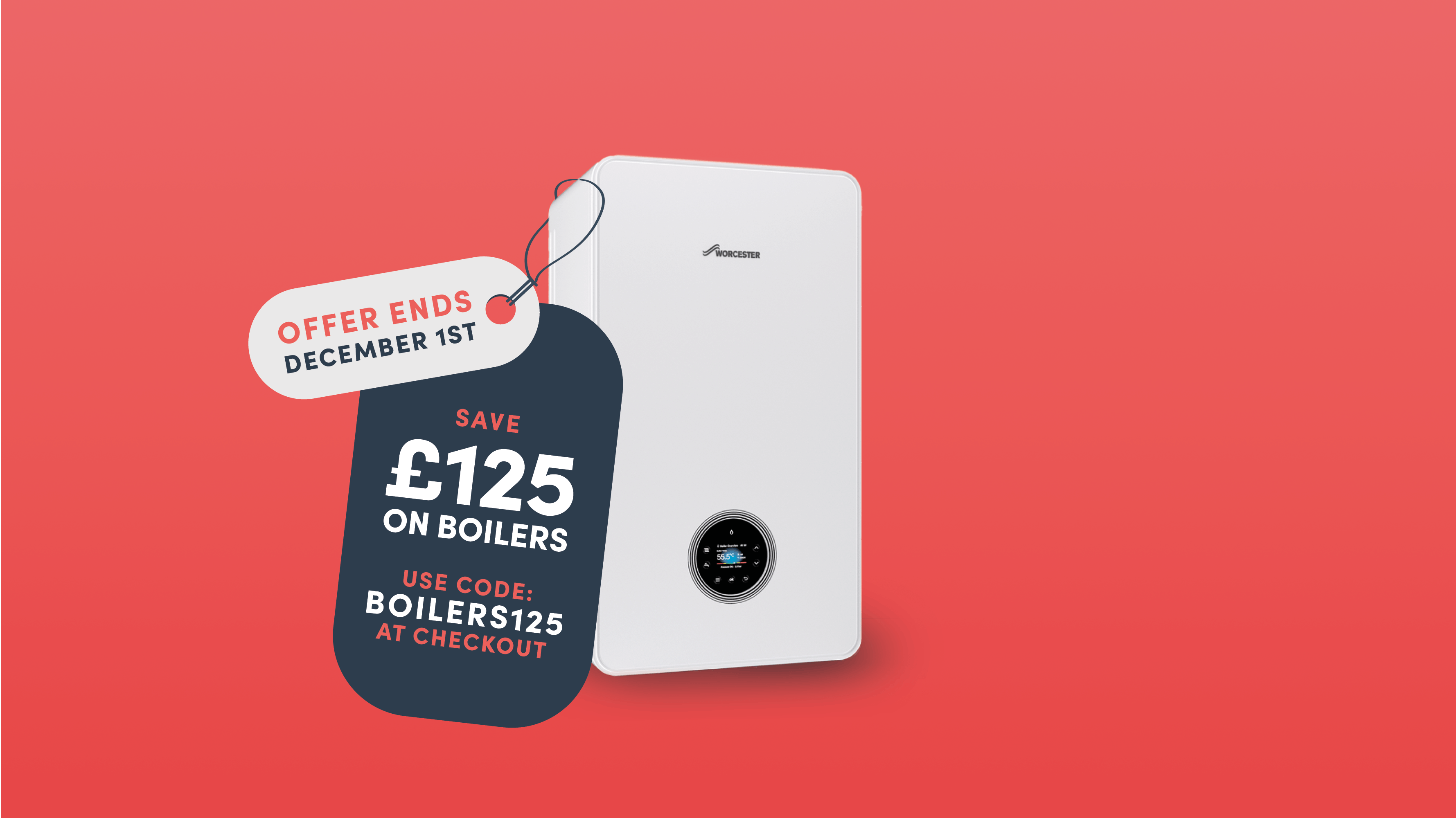 Save £125 on boilers