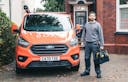 boxt engineer with his van