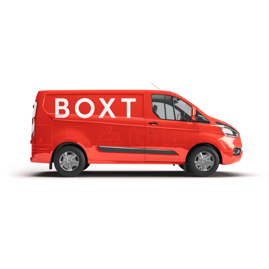 a BOXT branded van