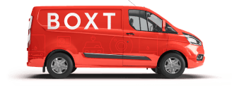 a BOXT branded van