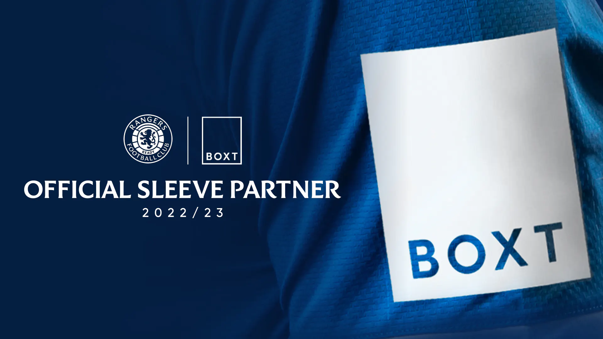 Rangers confirm BOXT as official sleeve partner | BOXT